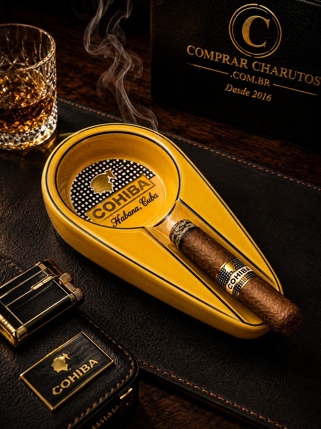 Cinzeiro Cohiba de Cerâmica para Charutos Niteroi, RJ 